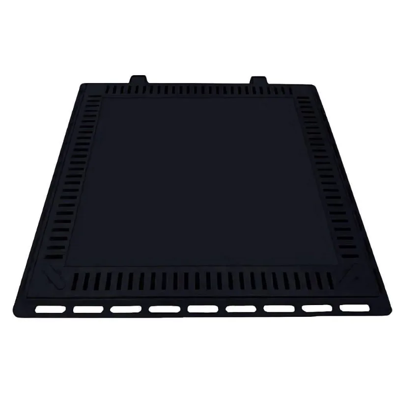 Tampão 80 x 80 cm Rebaixado Articulado c/ Grelha Casa de Máquinas de Piscinas 3181 Preto gda