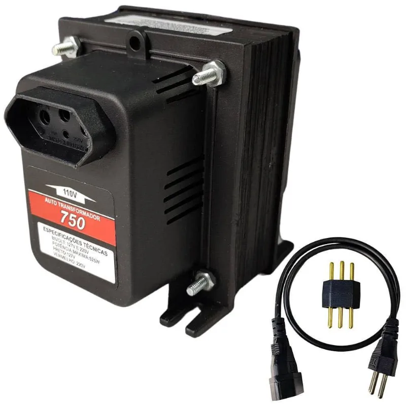 Transformador de Voltagem 525W Bivolt EVAT750 evald