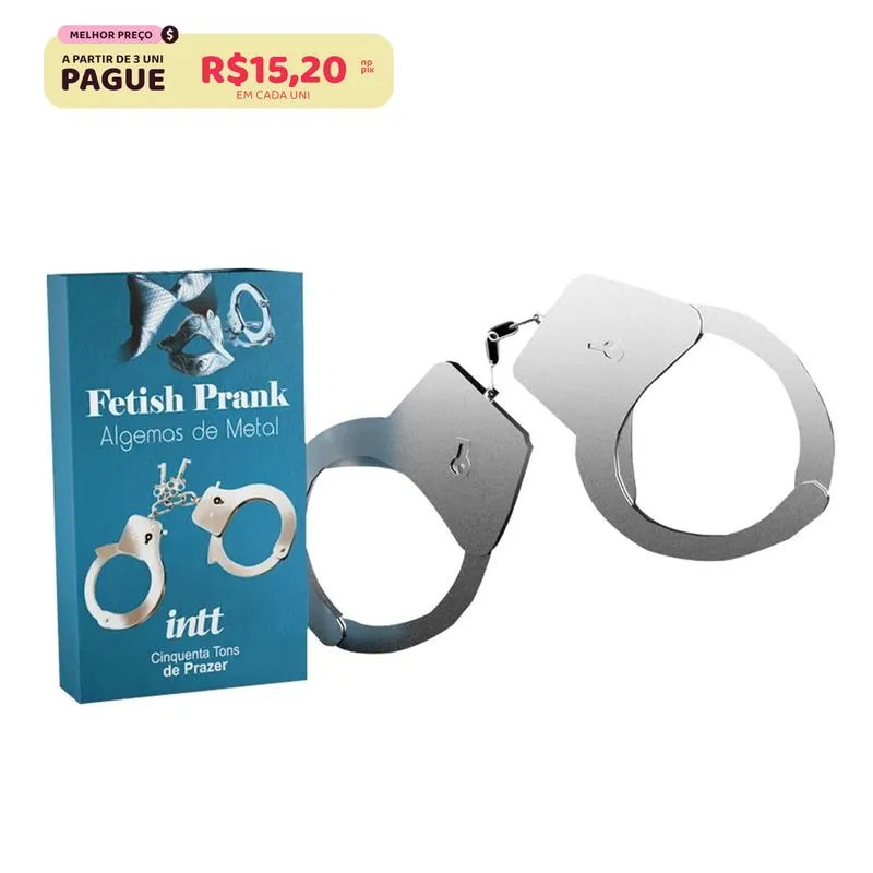 Fetiche Prank Algema de Metal Cinquenta Tons de Prazer Intt