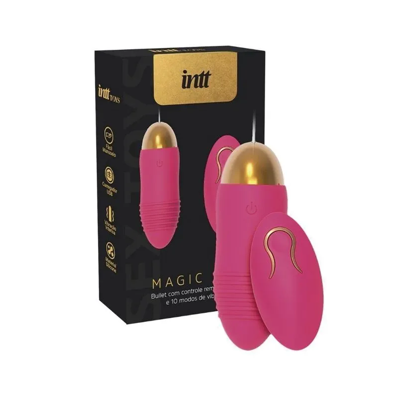 Magic Egg Bullet Com Controle sem Fio e 10 Modos de Vibração Intt