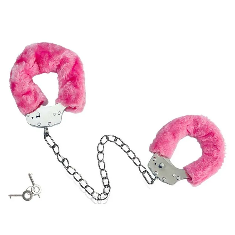 Algemas para Tornozelos em Metal com Pelúcia 3R Import