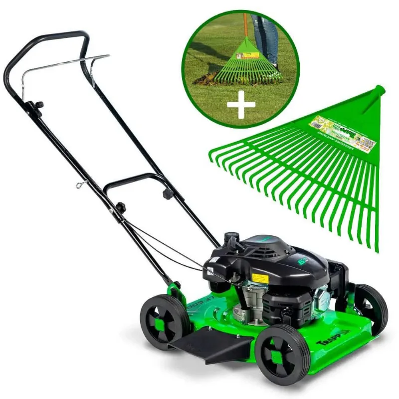 Cortador de Grama 6.5 hp à Gasolina 4T LF-600G com Vassoura FJ-1010 trapp