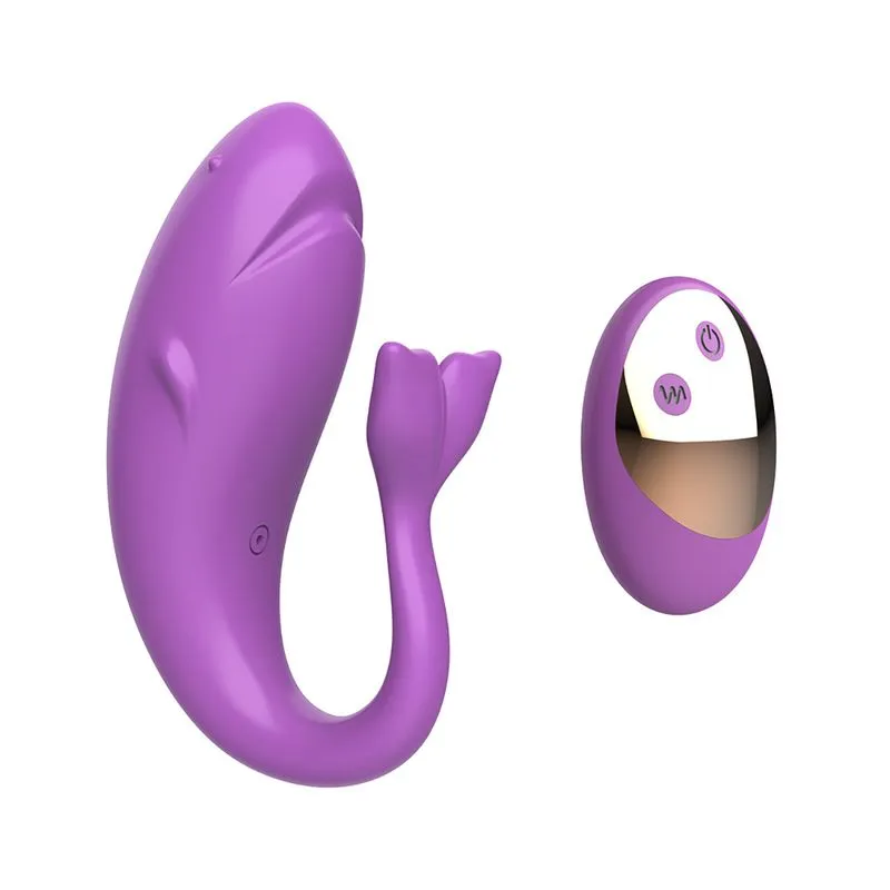 Vibrador Ponta Dupla Recarregável com Controle Remoto com 10 Modos de Vibração Vip Mix