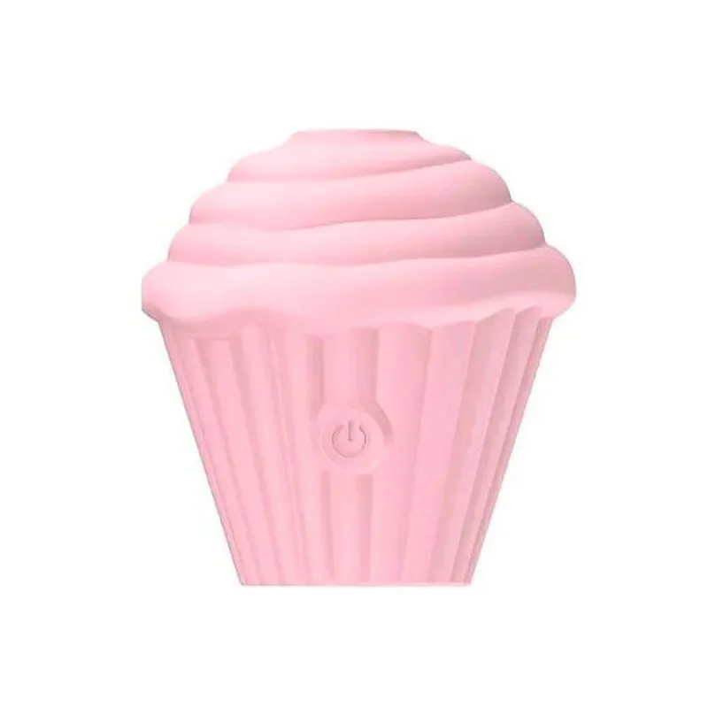 Vibrador de Clitóris em Formato de Cupcake com 10 Modos de Pulsação Sexy Import