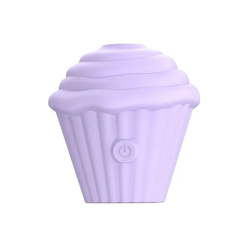 Vibrador de Clitóris em Formato de Cupcake com 10 Modos de Pulsação Sexy Import