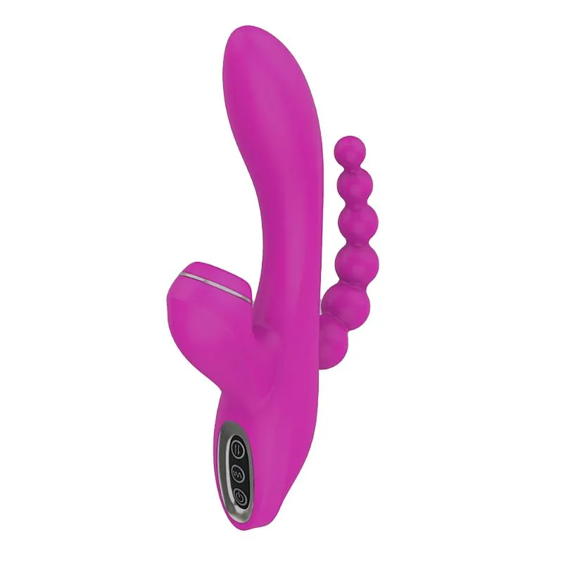 Vibrador de Ponto G e Clitóris com 3 Modos de Pulsação e 7 de Vibração Sexy Import