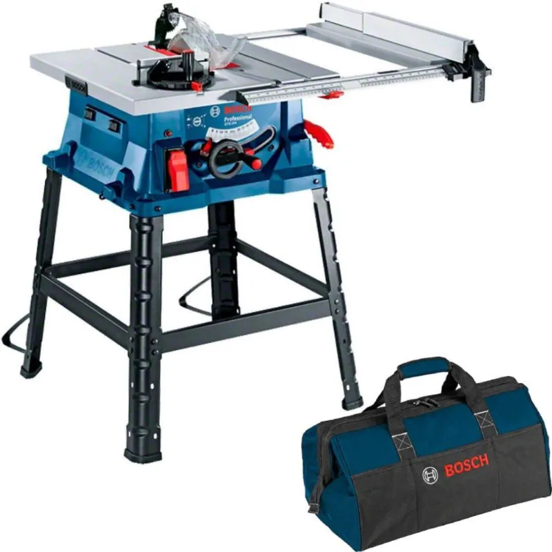 Serra Circular de Mesa 10 pol 110V gts 254 bosch + Bolsa de Nylon para Ferramentas Freedom Concept bosch
