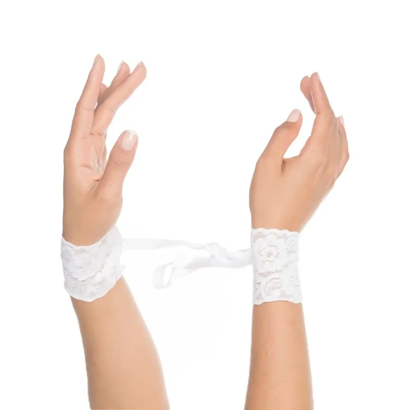 Algema Rendada com Amarração em Fita Pimenta Sexy