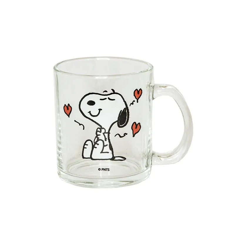 Caneca de Vidro Apaixonado Linha Snoopy Oficial Sude Presentes