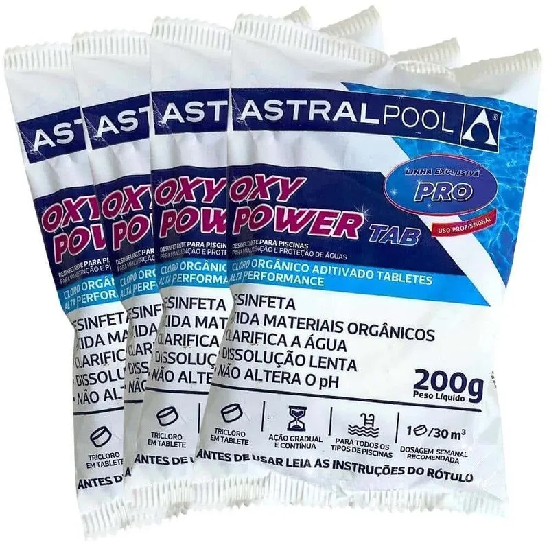 Tablete Pastilhas de Cloro com 4 Unidades 212054 fluidra