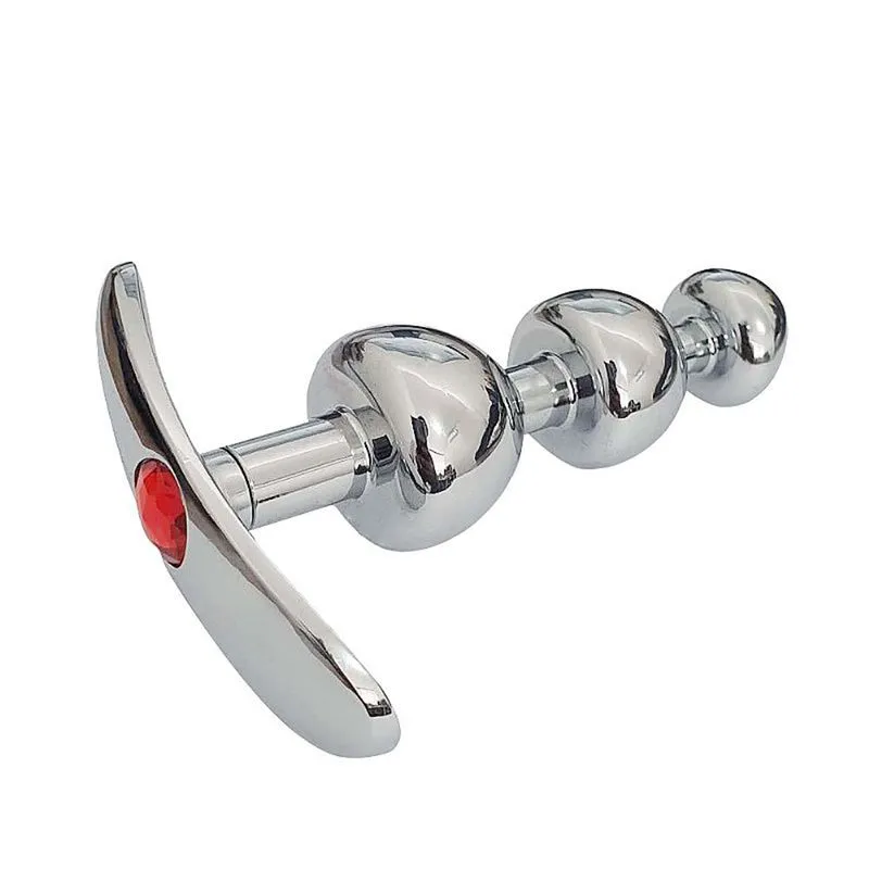 Plug Anal Escalonado de Aço com Pedra de Cristal Sexy Import