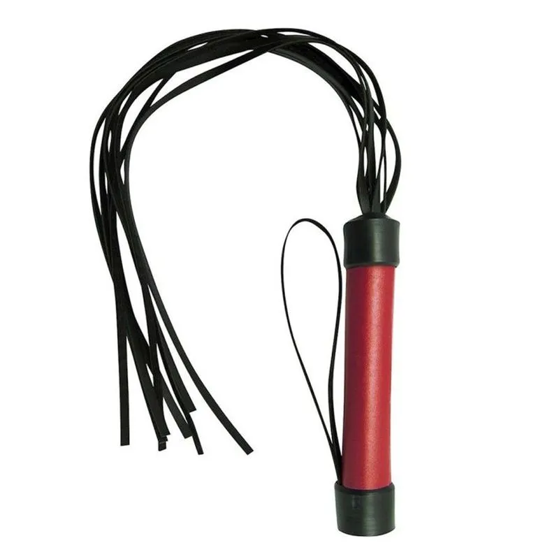 Chicote 8 tiras de 40cm em Bedin Dominatrixxx Chicote 8 tiras de 40cm Vermelho em Bedin Dominatrixxx