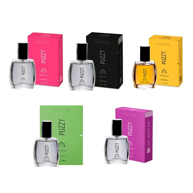 Kit Puzzy com 5 Deo Colonia Íntima By Anitta