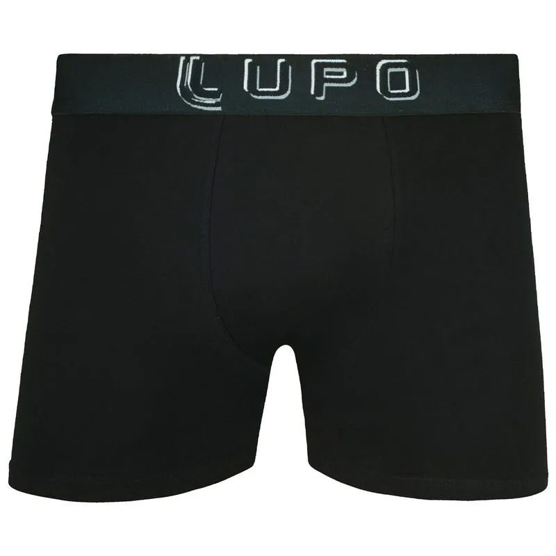 Cueca AM Sunga em Algodão com Elastano Lupo Cueca AM Sunga Preta em Algodão Lupo