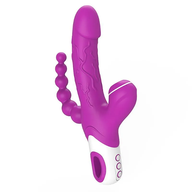 Eros Vibrador Ponto G com Estimulador com 10 Modos de Vibrações e 3 de Pulsação Sexy Import