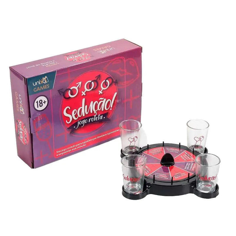 Jogo Roleta Sedução com 4 Shots Unika