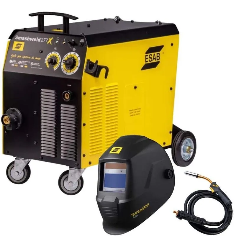 Solda Mig/mag 250a Com Tocha E Máscara Automática A10 Esab