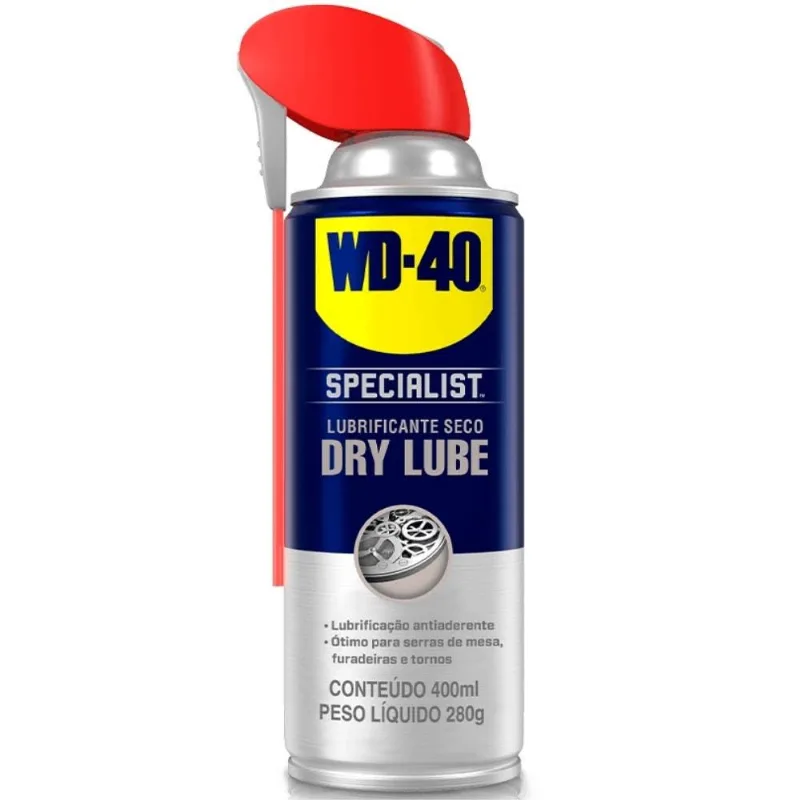 Lubrificante Seco Aerossol 400 Ml Specialist Dry Lube Wd-40