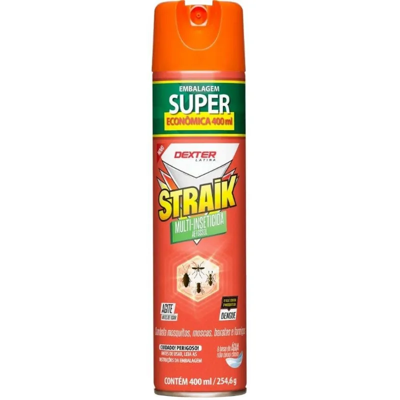 Spray Aerossol Multi Inseticida Straik 400 Ml Dexter