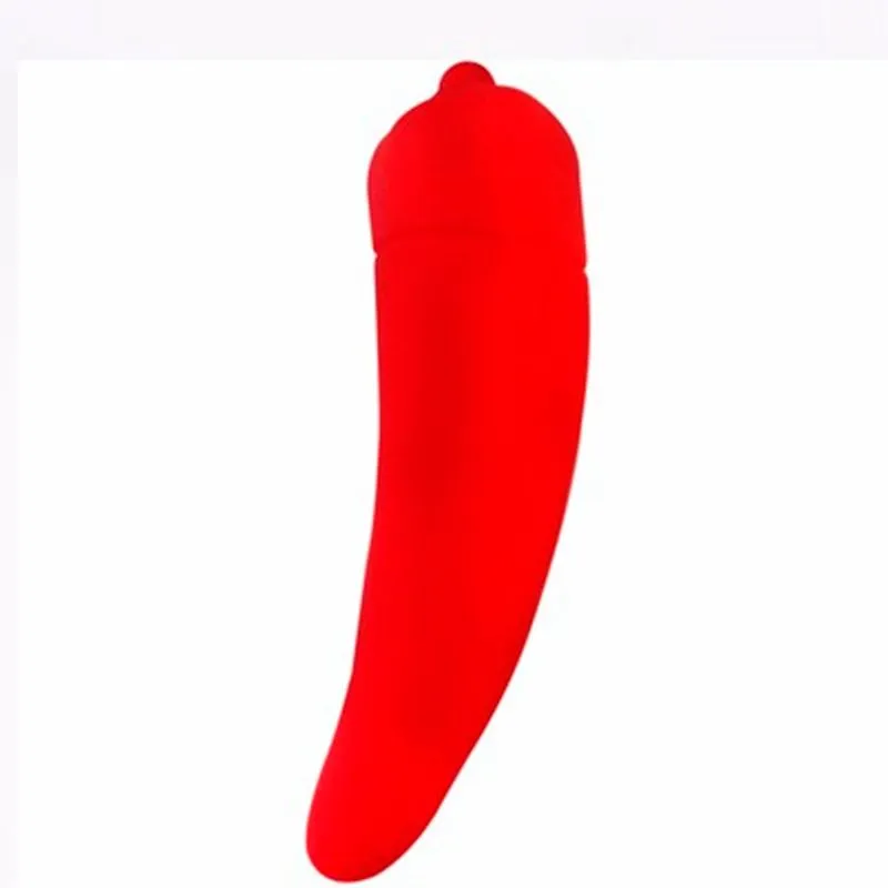Mini Vibrador em Formato de Pimenta com 1 Modo de Vibração Our Moment Import Mini Vibrador em Formato de Pimenta com 10 Modos de Vibração Our Moment Import