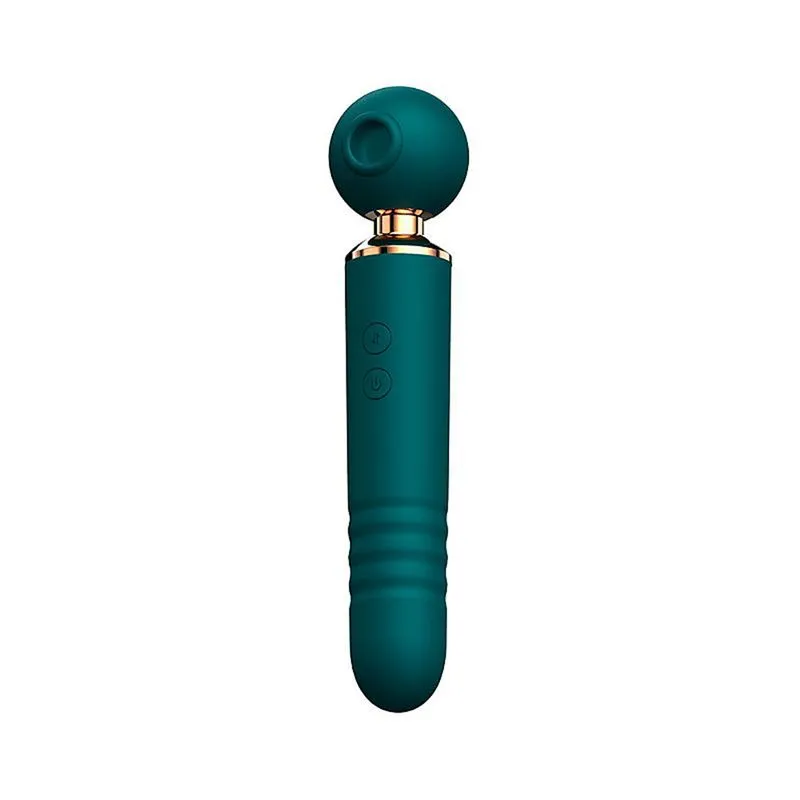 Thrusting Vibrador Varinha Mágica com 10 Modos de Dedilha, Sobe e Desce e Pulsação Sexy Import