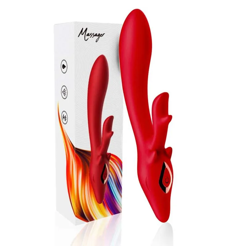 Vibrador Ponto G com Estimulador de Clitóris com 9 Modos de Vibração Our Moment Import