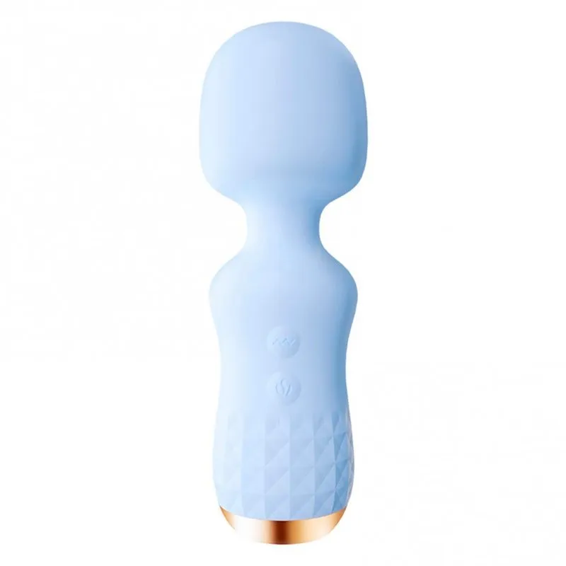 Mini Massageador Varinha com 10 Modos de Vibração e Função Aquecimento Vip Mix
