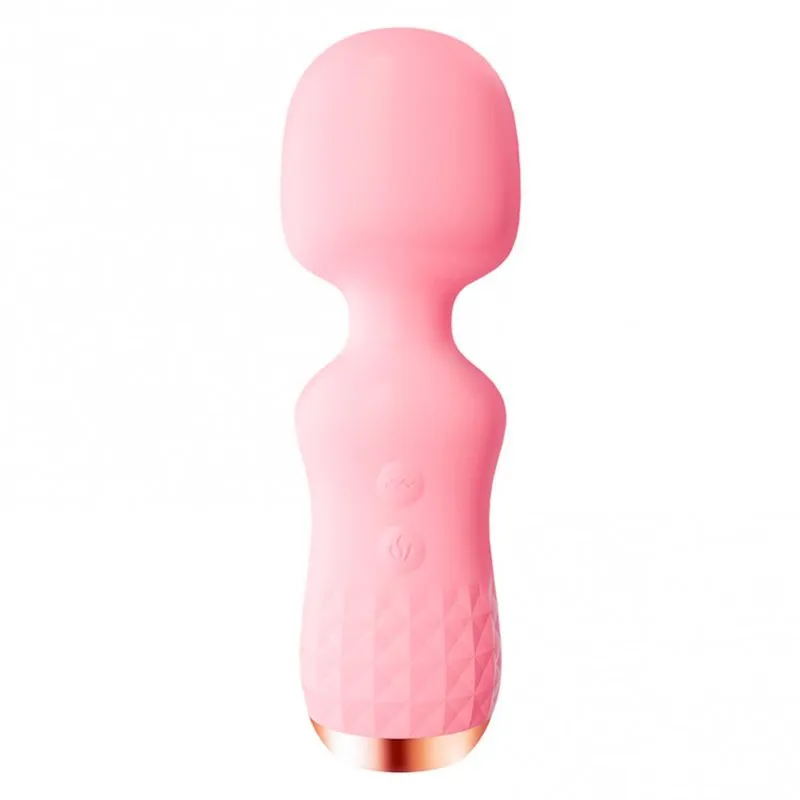 Mini Massageador Varinha com 10 Modos de Vibração e Função Aquecimento Vip Mix