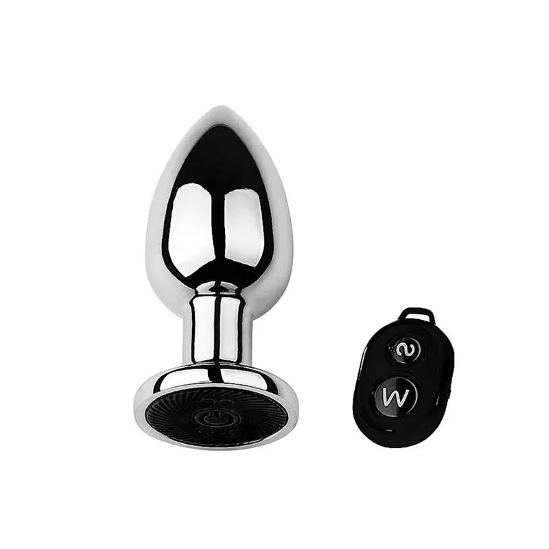 Plug Anal de Aço com 10 Modos de Vibração e Controle Remoto via Wireless Sexy Import