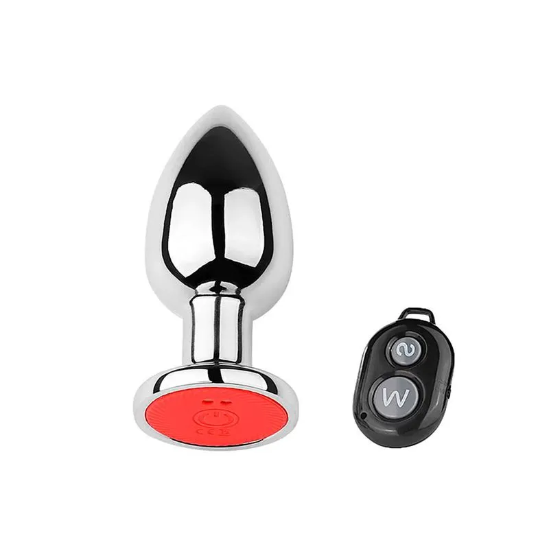 Plug Anal de Aço com 10 Modos de Vibração e Controle Remoto via Wireless Sexy Import