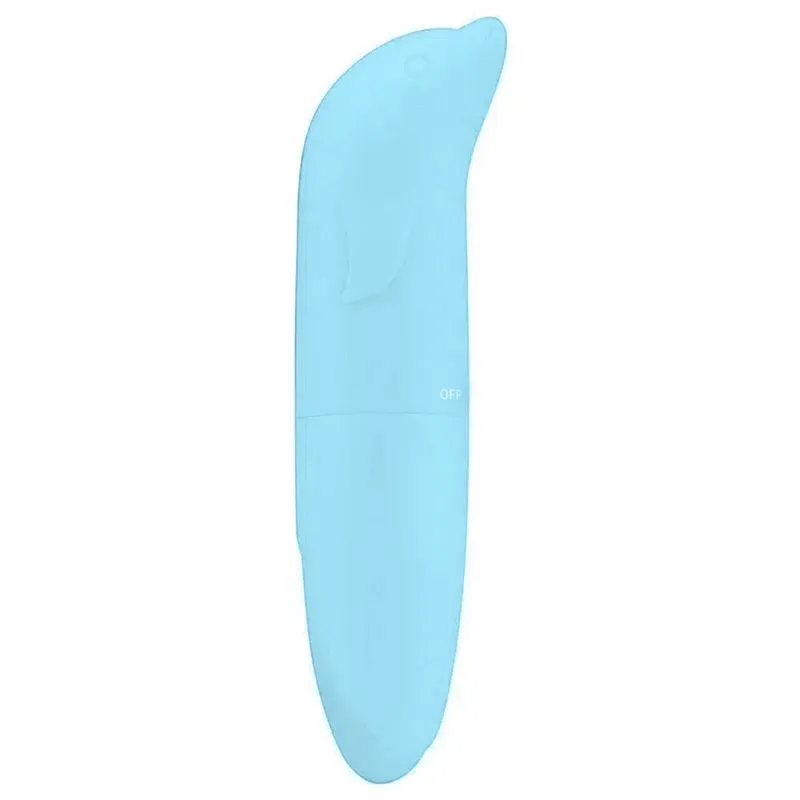 Vibrador Ponto G Aveludado com Formato Golfinho Miess