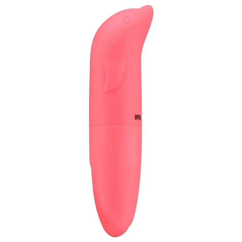 Vibrador Ponto G Aveludado com Formato Golfinho Miess