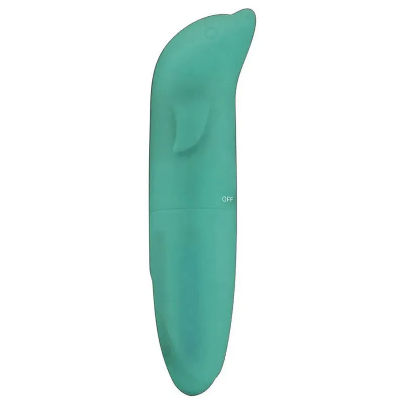 Vibrador Ponto G Aveludado com Formato Golfinho Miess