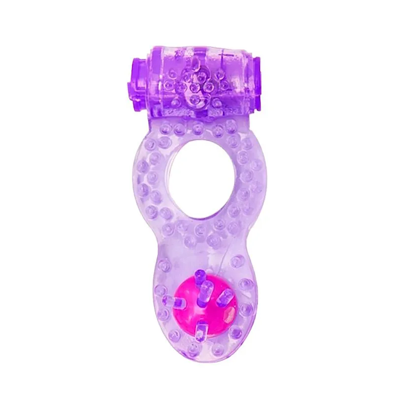 Anel Peniano com Vibrador e Pérola Estimuladora Miess