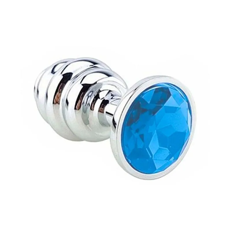 Plug Anal de Aço Inoxidável Escalonado com Cristal Sexy Import