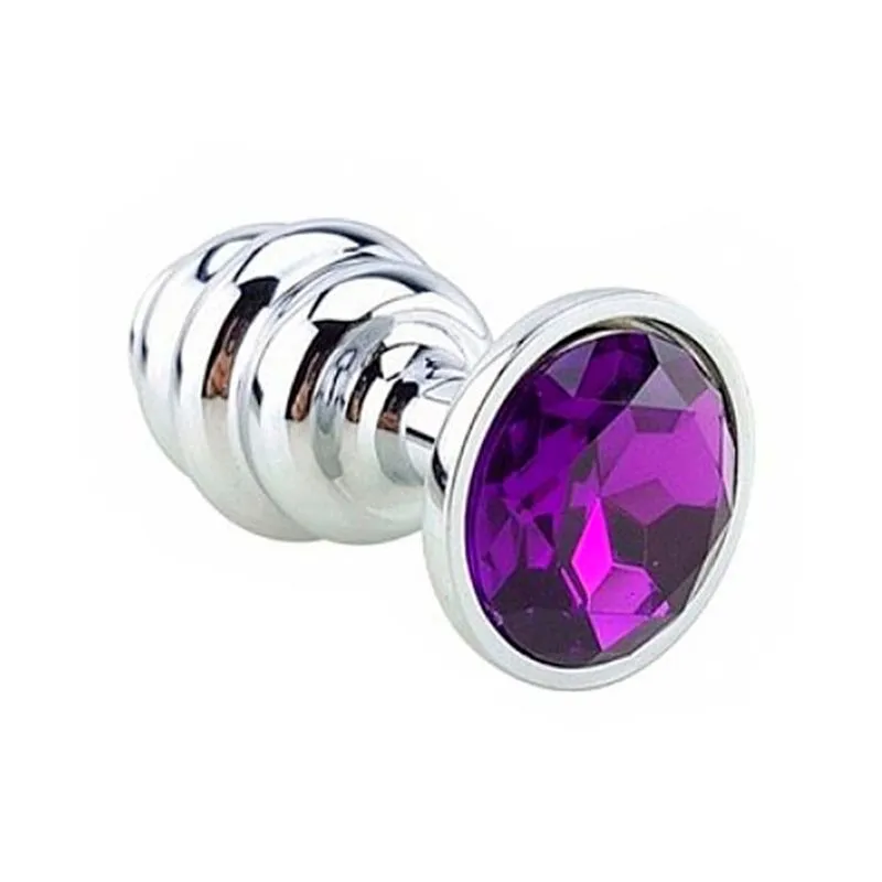 Plug Anal de Aço Inoxidável Escalonado com Cristal Sexy Import