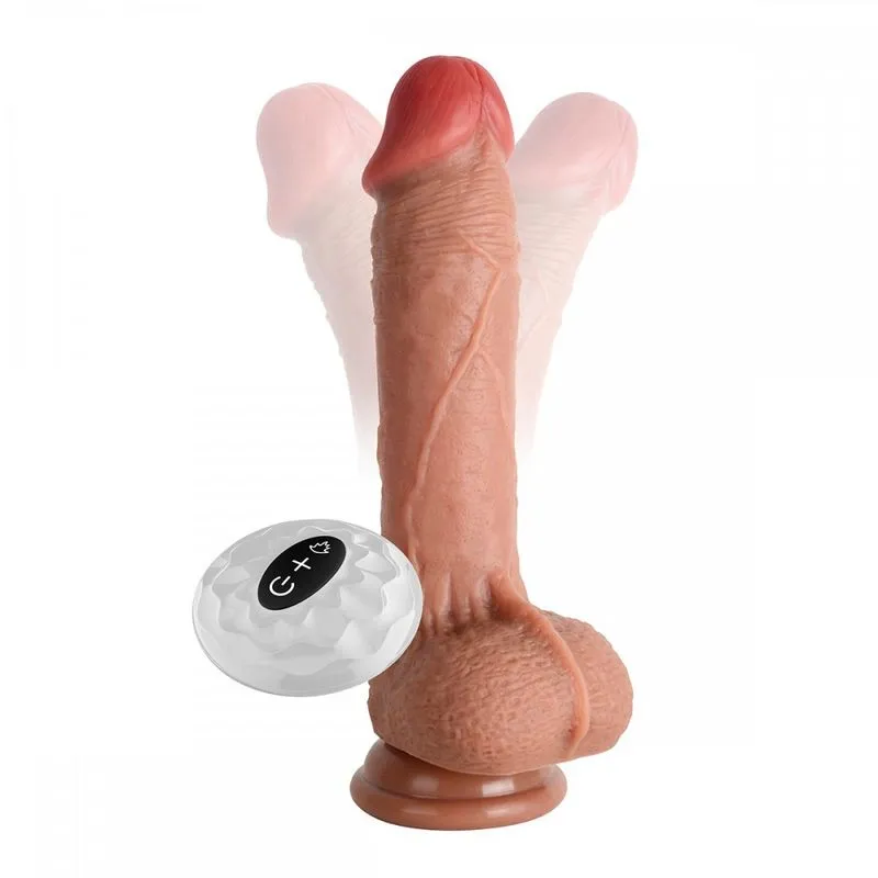 Rotating Vibration Dildo Prótese com 7 Movimentos Dançantes com Autoaquecimento Vip Mix