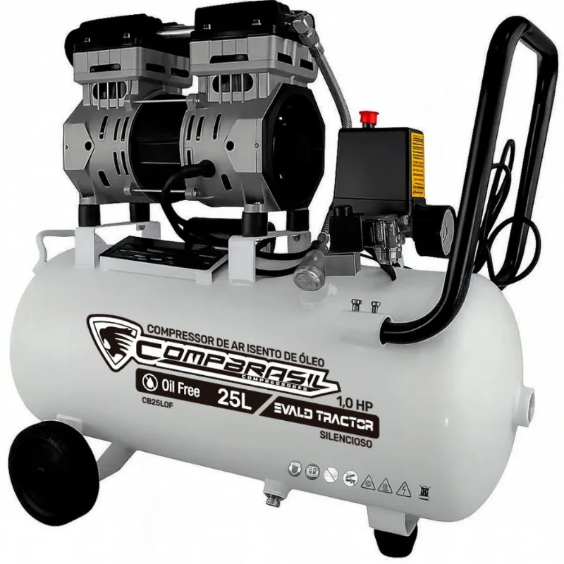 Compressor Portátil Isento 5,4 Pés 1,0hp 25l Monofásico Compbrasil-110v