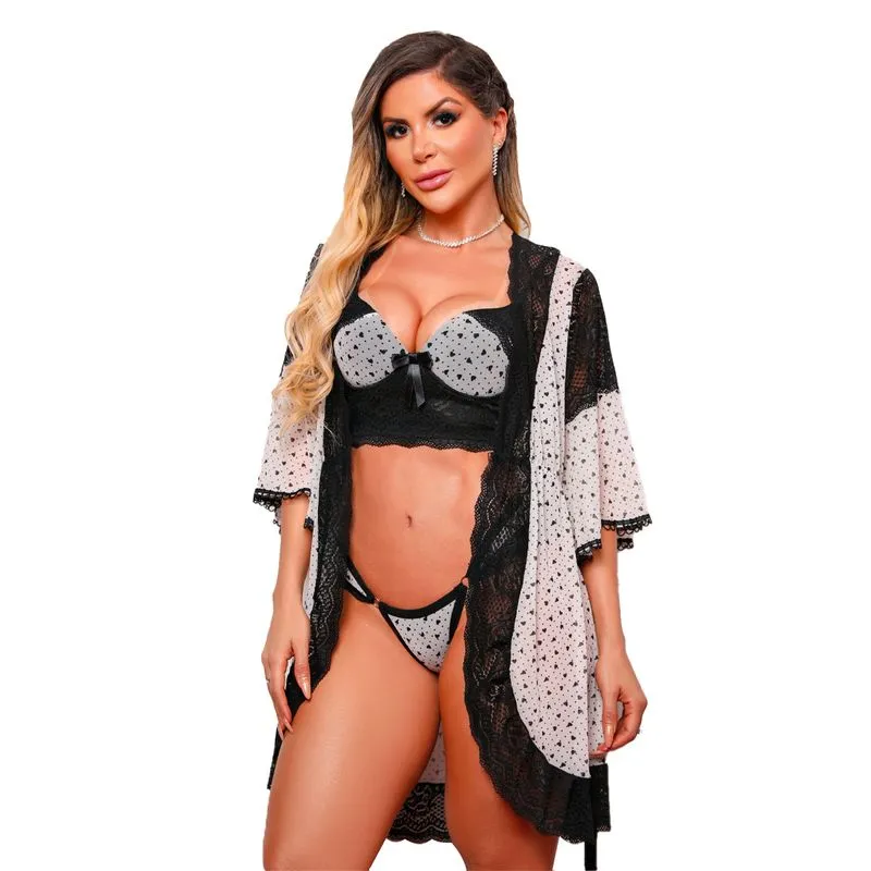 Robe Love em Tule com Detalhes em Renda Dy Girl