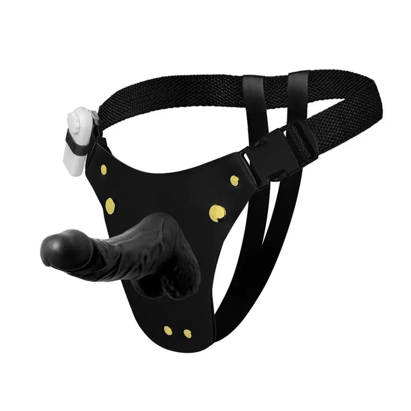 Cinta Peniana com Prótese Realística com Vibro 16,3X4,5cm Soulsex