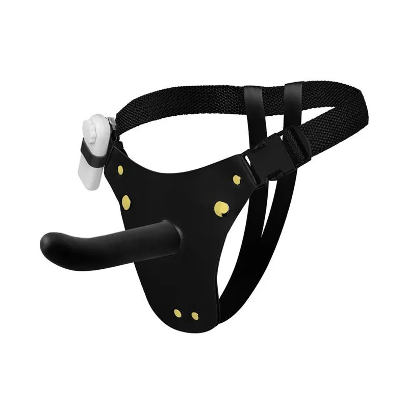Cinta Peniana com Prótese Ponto G e Vibro 15,5x4 cm Soulsex