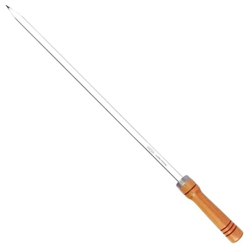Espeto De Alumínio Simples 90 Cm Para Churrasco Mor