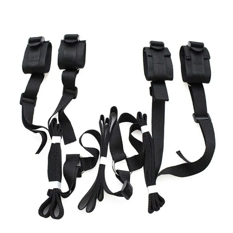 Kit para Prender na Cama com Par de Algemas e Par de Tornozeleiras 3R Import