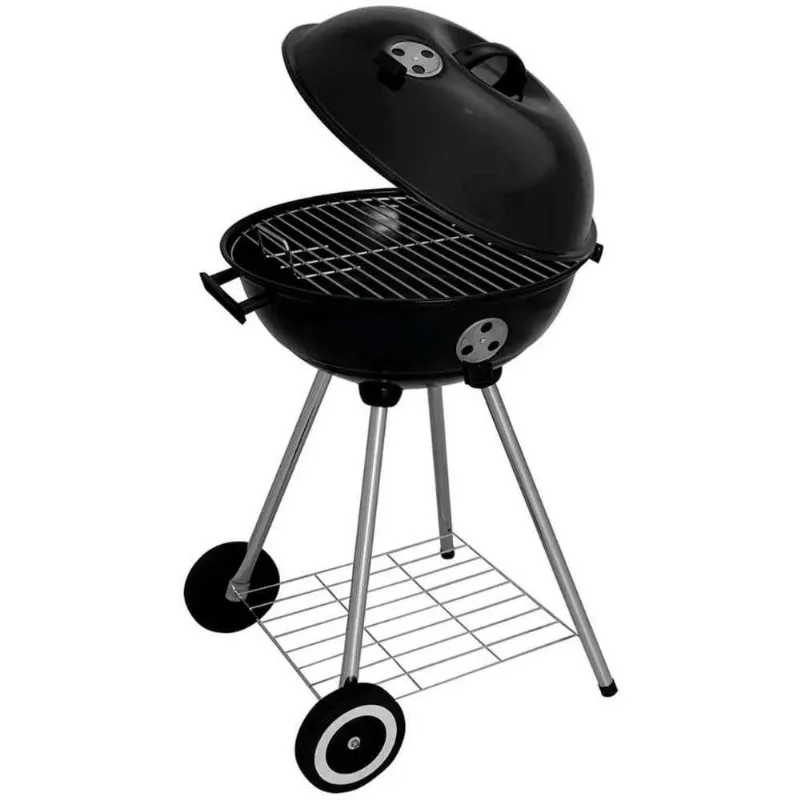 Churrasqueira Portátil Esmaltada A Bafo 41cm Guarapari Mor