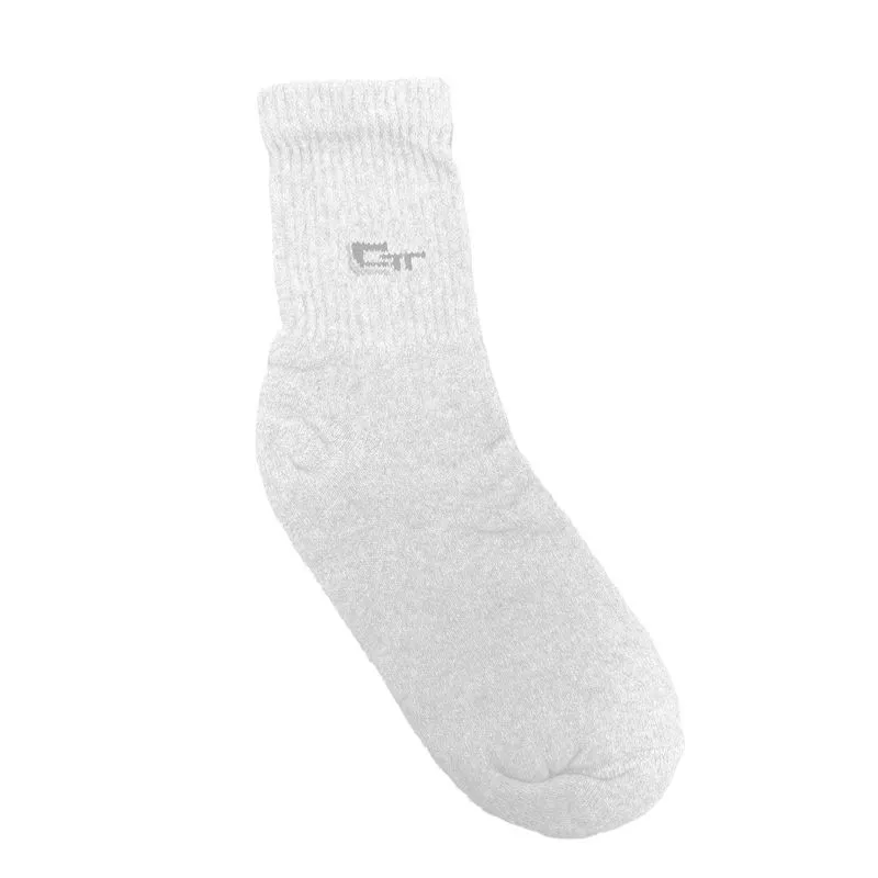 Kit Meia Cano Longo Juvenil com 3 Unidades Cotton Kit Meia Cano Longo Juvenil Preto, Cinza e Branco com 3 Unidades Cotton
