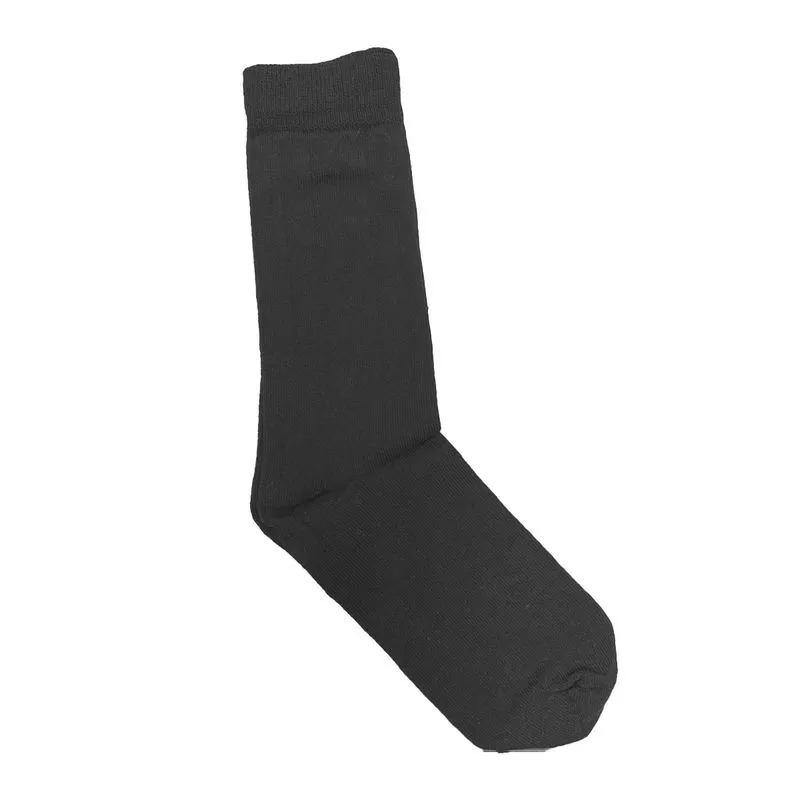 Kit Meia Casual Algodão Masculina com 3 Unidades Cotton Kit Meia Casual Masculina Azul, Cinza e Preto com 3 Unidades Cotton