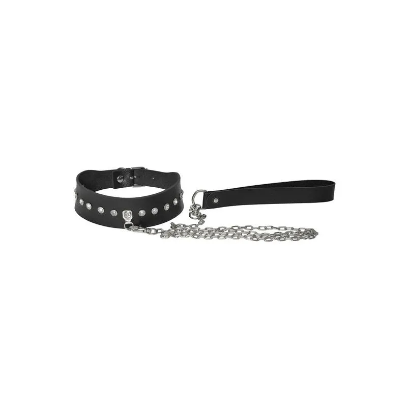 Choker Princess com Pedras e Guia Dominatrixxx