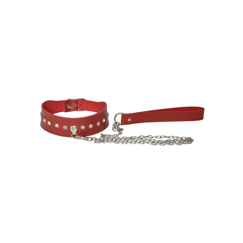 Choker Princess com Pedras e Guia Dominatrixxx