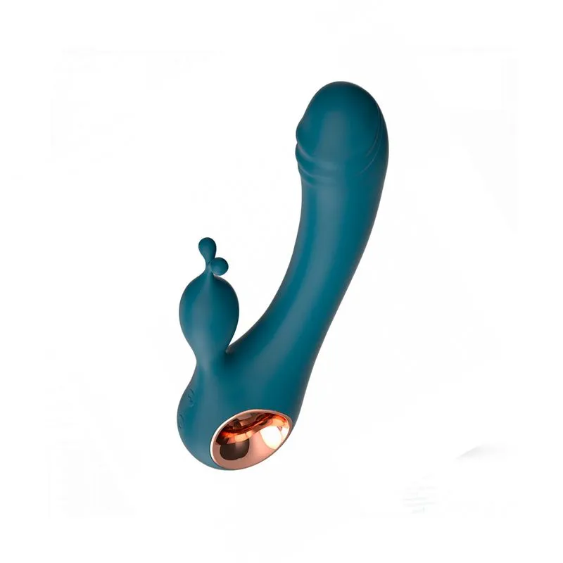 Vibrador Ponto G com Estimulador de Clitoris Texturizado com 10 Modos de Vibração Vip Mix