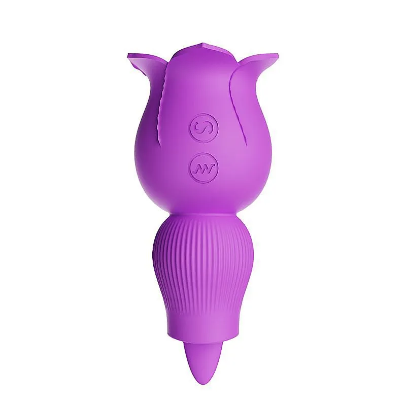 Vibrador Ponto G e Clitóris com Pulsação e 7 Modos de Estimulação com Língua Sexy Import